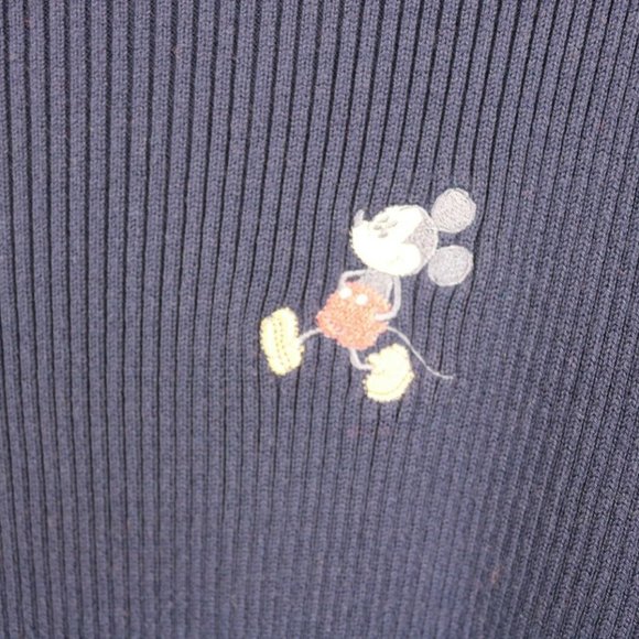 Disney Womens Sweater Turtleneck Ribbed Mickey L - Picture 4 of 7